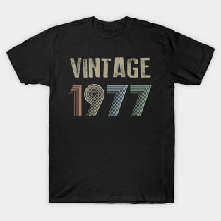 Vintage 1977 43nd Birthday Gift idea Men Women T-Shirt